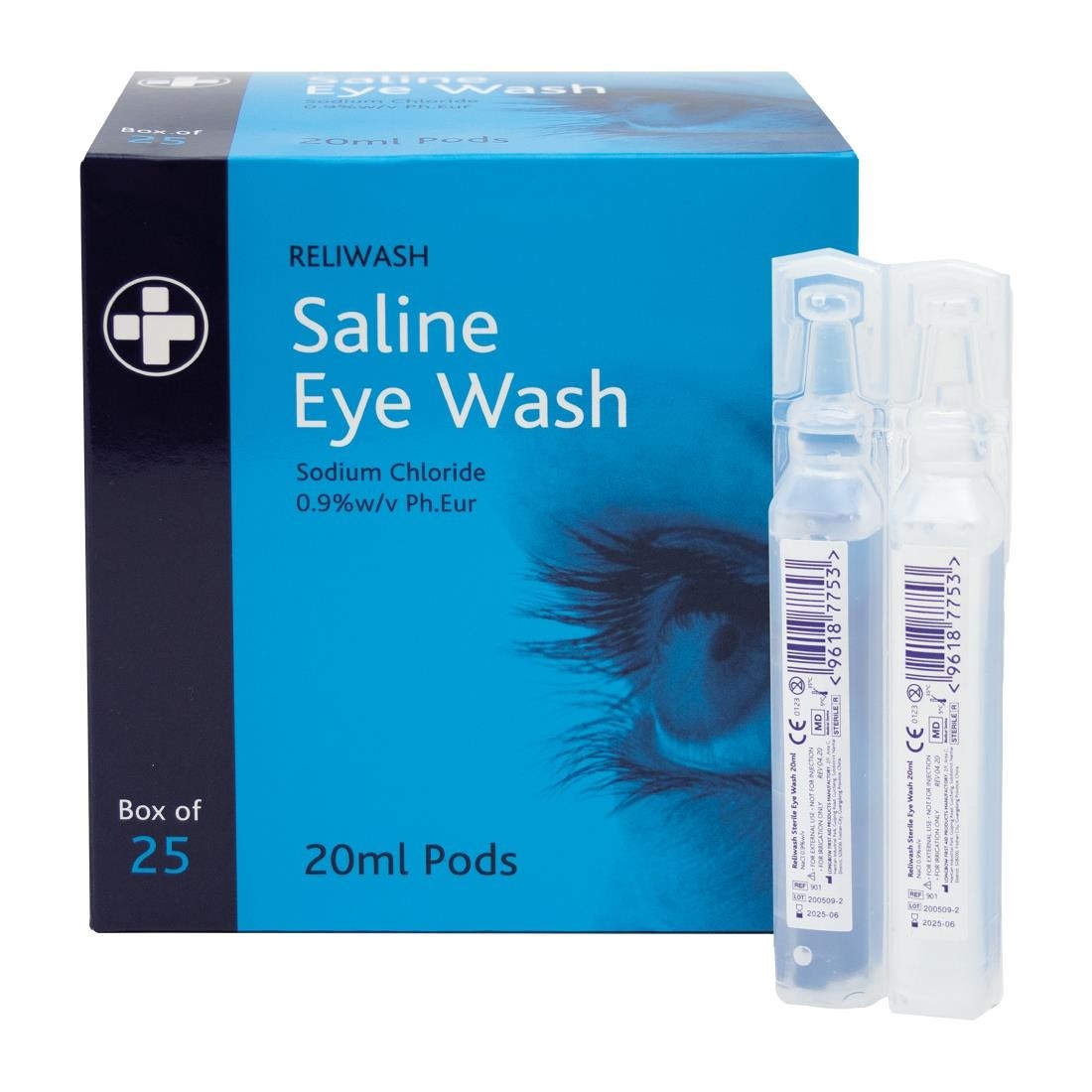 Reliance Medical Eye Wash Pods - 20Ml (25 Pack) - Image 7