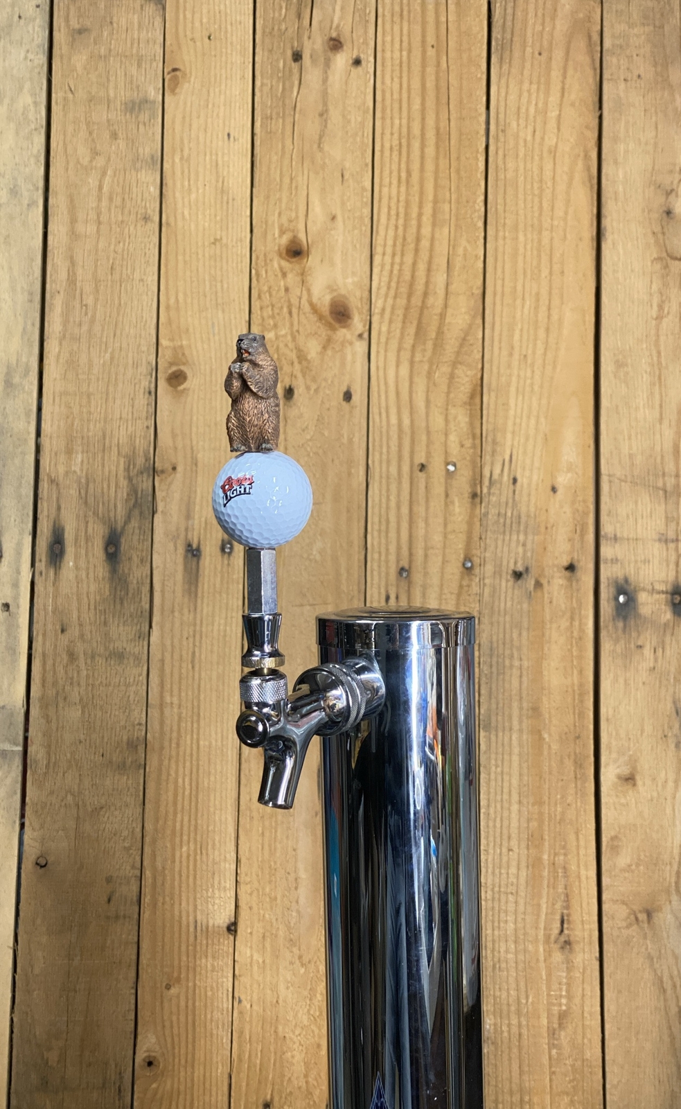 Caddyshack Golf Mini Beer TAP HANDLE Coors Light Ball Gopher Keg Short
