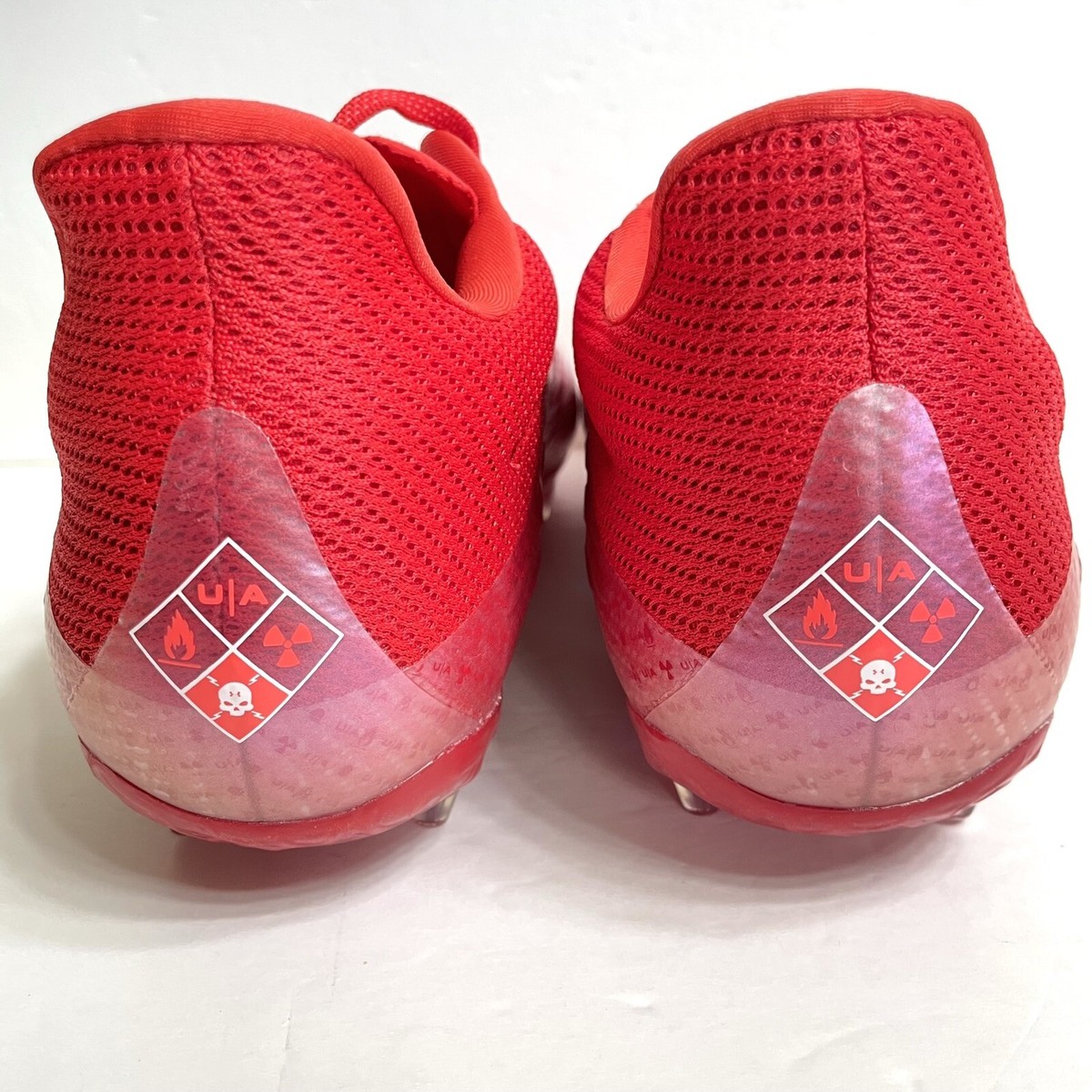 Under Armour Blur Smoke MC Red Football Cleats Size 15 Under Armour Blur Smoke MC Red Football Cleats Size 15