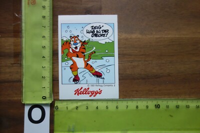 Alter Aufkleber Sammelsticker CornFlakes KELLOGG'S Comic 1991 (OG)