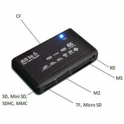 26-IN-1 USB 2.0 High Speed Memory Card Reader For CF xD SD MS SDHC with Nano kit - Picture 2 of 12