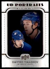 2019-20 Upper Deck UD Portraits Dmytro Timashov Toronto Maple Leafs #P-83