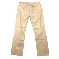 Levis 514 Corduroy Pants Beige Mens 34x32 Straight Fit Classic Retro Stretch