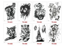 8 X Tattoo Stickers Temporary Waterproof Tattoo Body Arm Stickers US