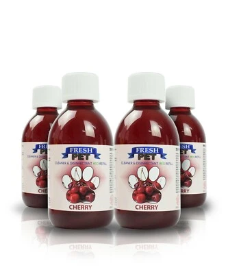 FRESHPET Pet Dog Cat Cleaner 250ml Eco Refill Concentrate Makes 4x5L Cherry Fresh Pet®