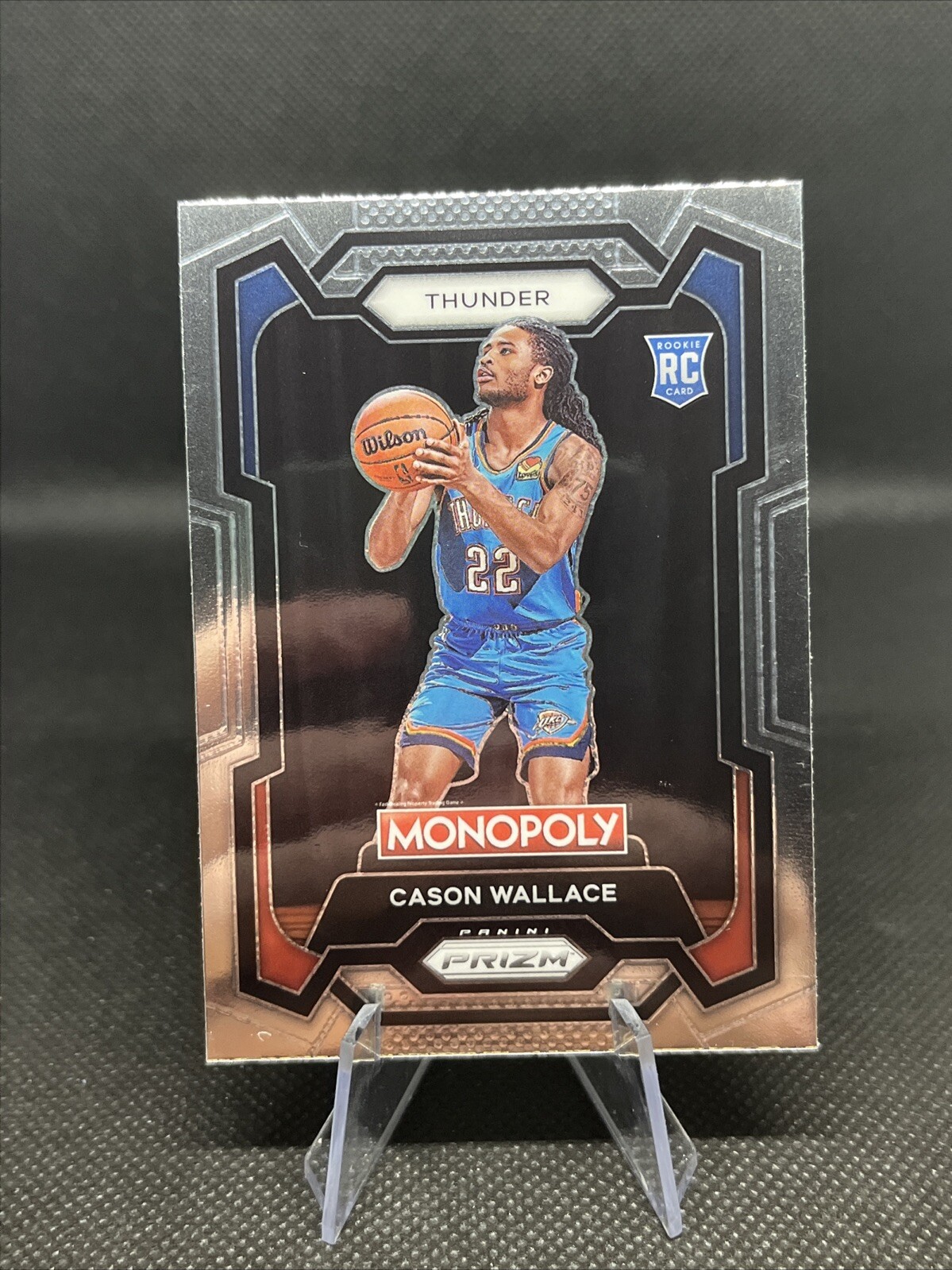 Cason Wallace RC 2023-24 Panini Prizm Monopoly #63 Oklahoma City Thunder