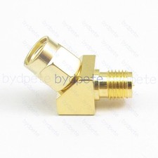 RP-SMA male to RP-SMA female Adapter Connector 45 degree 135 angle for FPV 50ohm