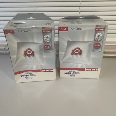 Miele AirClean/ Original Miele Dust Bag, Type FJM Lot Of 2 Boxes