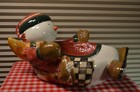 Debbie Mumm Snow Angel Village Christmas Snack Nibbler Bowl Sakura — photo 4
