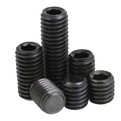 M8 M10 M12 M14 M16 Socket Cup Point Grub Screw Hex Key Allen Set Screws Black