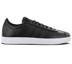 adidas vl court black leather