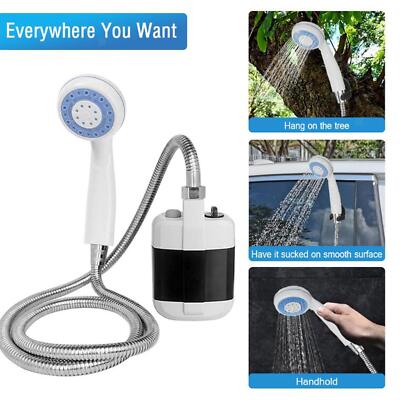 Handheld Portable Outdoor Shower Kit Camping USB Wiederaufladbar Mit Schlauch