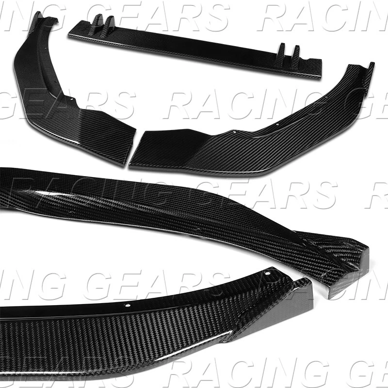 碳纤维前部防撞器唇部身体套件 SPOILER 适合 20-22 奥迪 A5 S5 SPORTBACK — 第 2/4 张图片