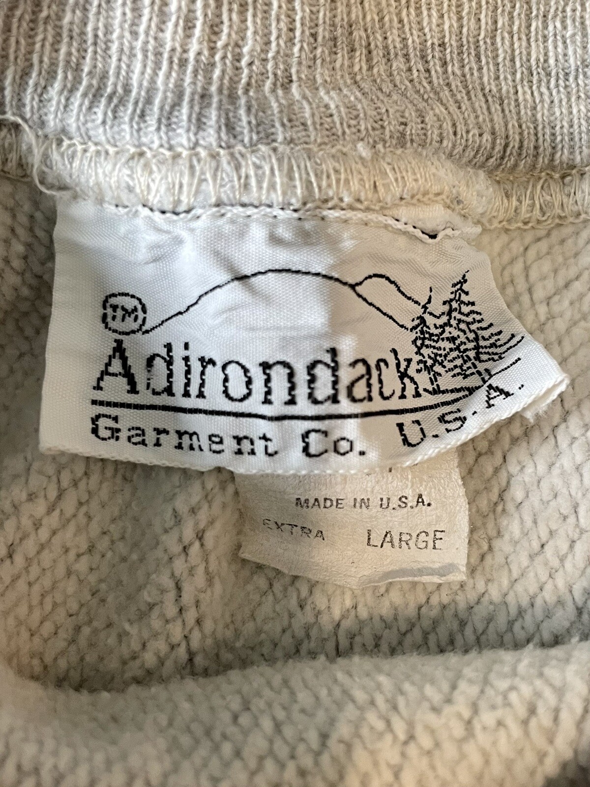 Vintage 1989 KENT Sweatshirt 1980s Gray Adirondack M… Gem