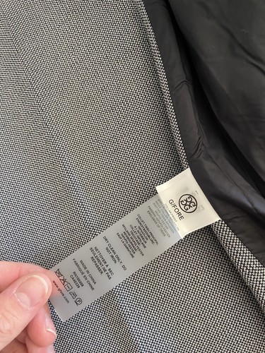Gilet uomo G/Fore nuovo con etichette $375 medio full zip puffer nero grigio teschio foderato lana nuovo - Foto 8 di 11