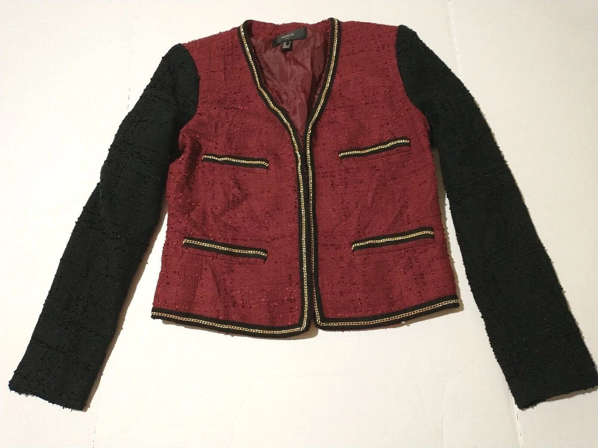 Burgundy and gold suit jacket shop