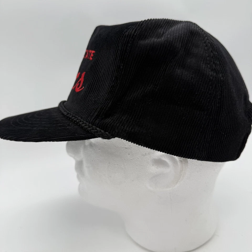 Vintage San Diego State Aztecs Script Corduroy Hat College Football Deadstock - Image 3 of 4