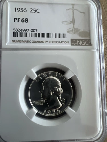 1956 PF68 Washington Quarter Beautiful Coin!