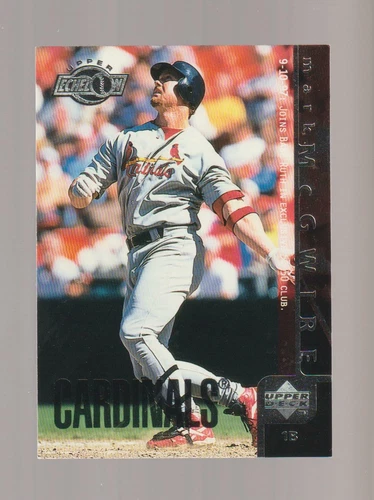 1998 Upper Deck Upper Echelon #454 Mark McGwire card, St. Louis Cardinals