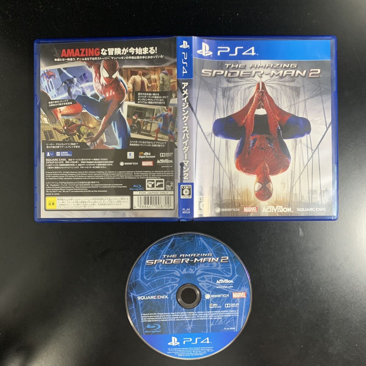 PS4 The Amazing Spider-Man 2 Sony PlayStation 4 Marvel w/tracking Japan