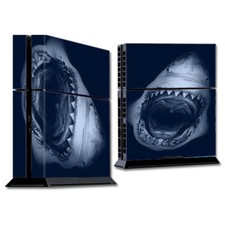 PS Playstation console skins decals wrap - Shark attack