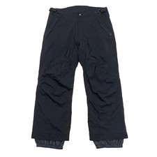 Obermeyer Fusion Ski Snowboard Pants Men's Size XL Black Nylon Adjustable Waist