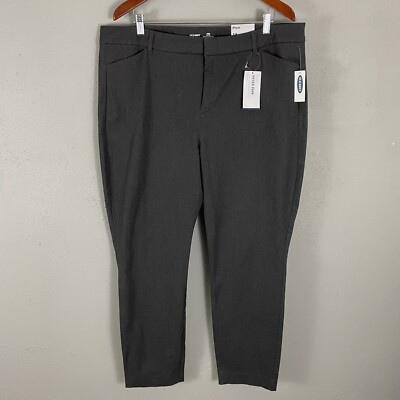 NEW Old Navy $39 Pixie Dress Pants Size 18 Gray High Rise Secret Slim Pockets