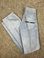 Vintage 70  s Levis Corduroy Pants Womens 24x33 Blue Talon Straight NOS
