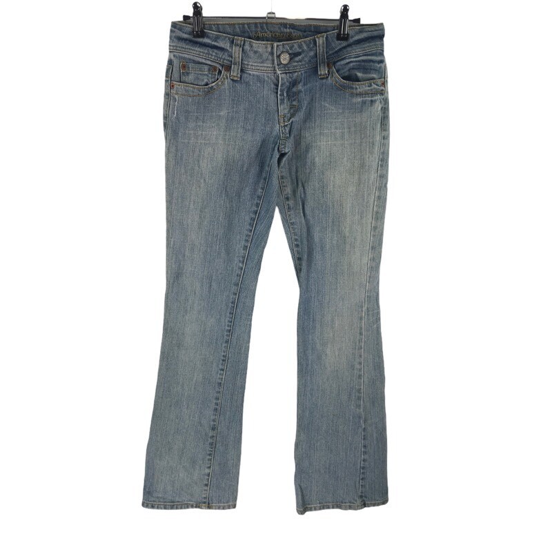 American Eagle Outfitters Women's Artist Flare Jeans Blue Stretch R 28X31