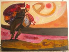 Trento Longaretti olio su tela 30x40 archiviato Con maestro in vita