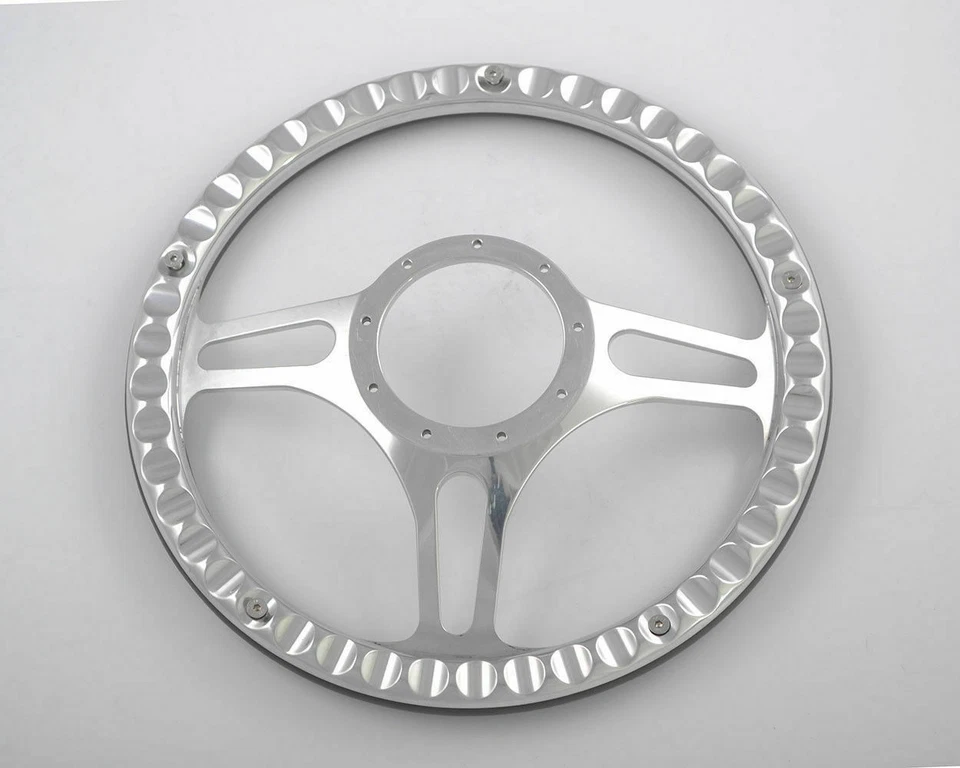 Volantes Billet 14" negro medio envoltorio Buick Cadillac Pontiac GTO Firebird Foto 2 de 4