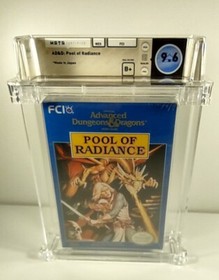 Pool of Radiance AD&D New Nintendo NES Factory Sealed WATA Grade 9.6 B+ Mint