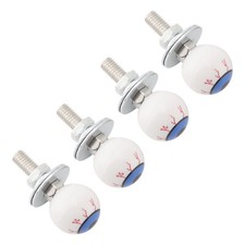 4x Kennzeichenschrauben Augapfel Kunststoff C...