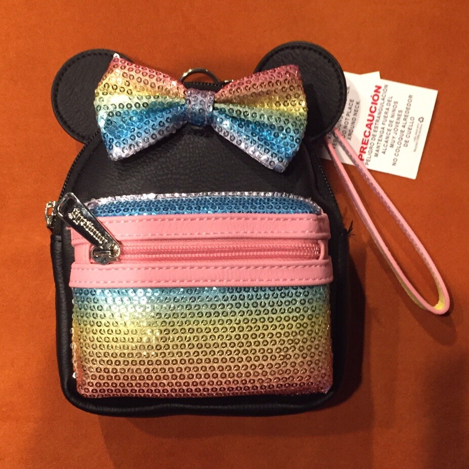 Disney Loungefly Minnie Rainbow Pastel Pride Sequin Mini  display picture 1
