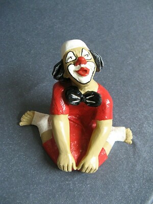 Gilde Handwerk, Clown, nachdenklich, wertvolle Deutsche Handarbeit, Rarität
