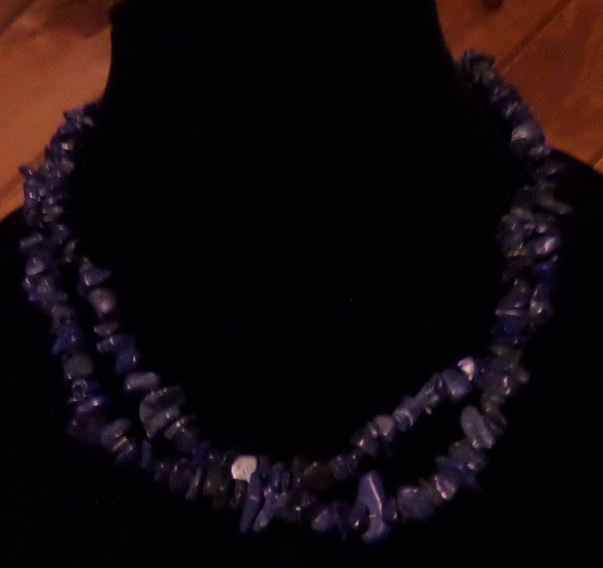 AMY KAHN RUSSELL STATEMENTS LAPIS LAZULI 40" CHIP… - image 3