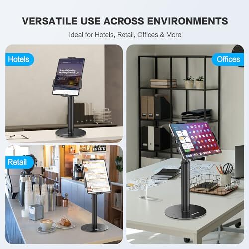 POS Tablet Kiosk Stand - Universal Tablet Locking Mount for 7.9"-11" Devices - Picture 6 of 7