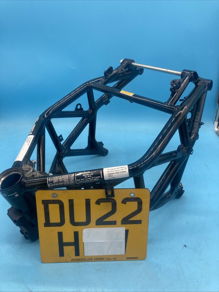 MV Agusta 8AC0B6515 Finished frame with V5 Register 2022 CLEAN