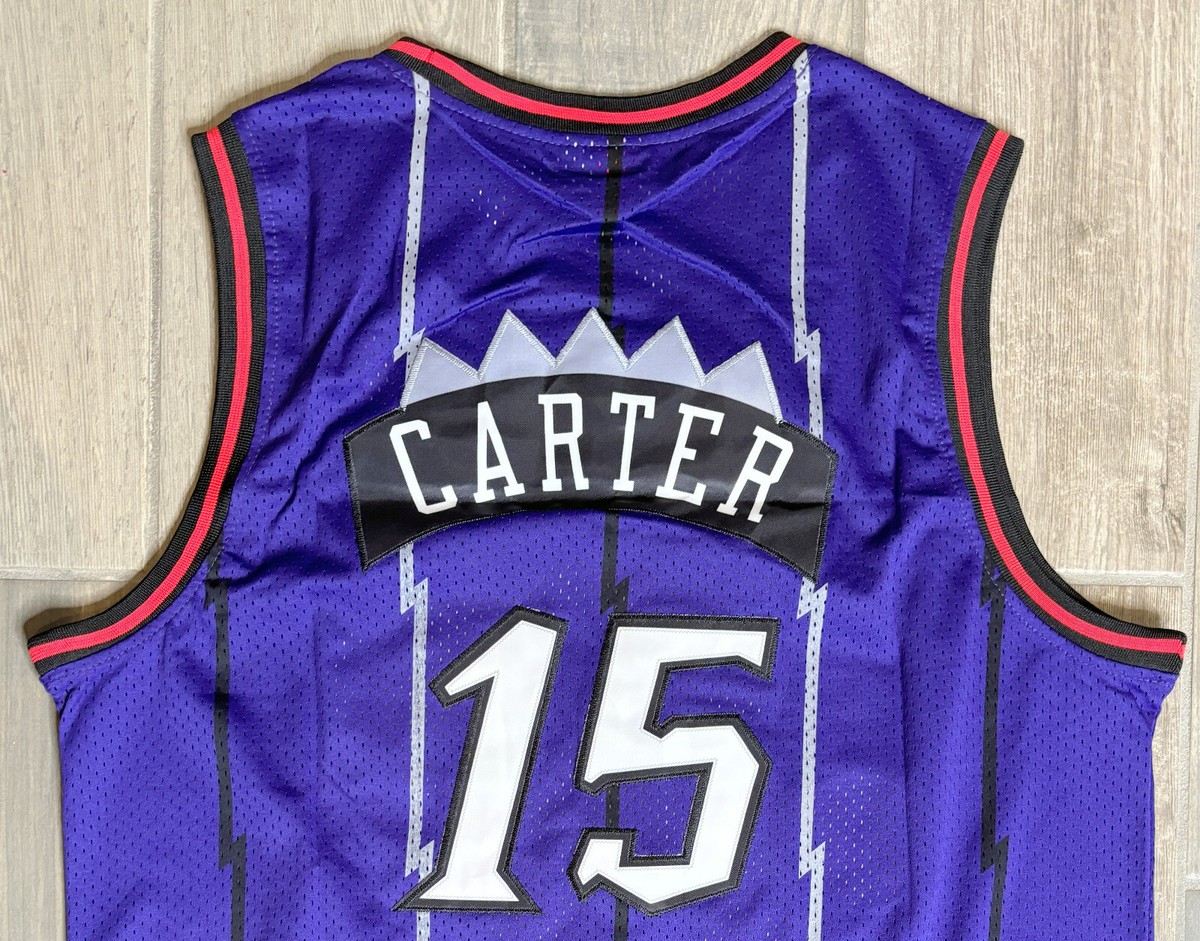 Vince Carter #15 Toronto Raptors Basketball Jersey Purple Mitchell