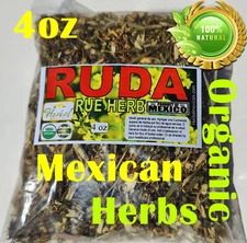 4oz Ruda,Rue,Organic Rue herb, Common Rue, Ruta Graveolens, Herb of Grace 113g 