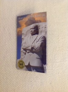 Rare Martin Luther King Memorial Inauguration Washington DC 24K Gold Plated Coin