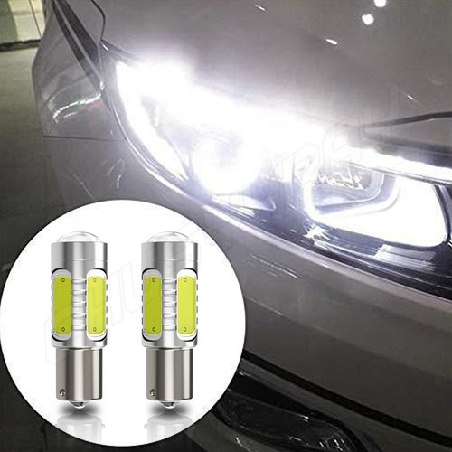 2pc BA15S 1156 Led White Front Indicator For Nissan Navara D22 2009-2015 - Picture 13 of 14