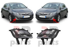Für Opel Astra J 09-12 Neu Vorne Stoßstange Nebelscheinwerfer Schwarz Rand Paar