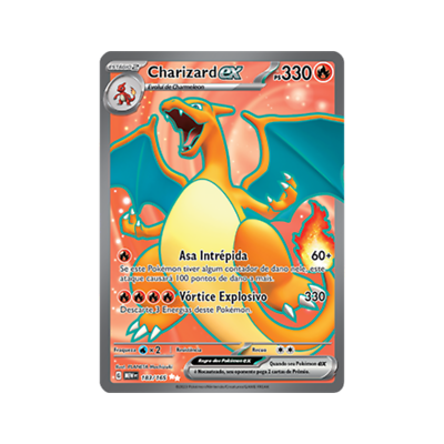 Card Pokémon Portuguese - Charizard Ex 183/165 Full Art - 151