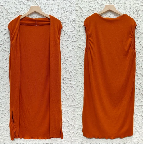 Women's Casual Sleeveless Open Front Tunic Vest Long Cardigan Tops Waistcoat New - Picture 16 of 30