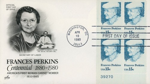 US 1821 Plate Francis Perkins FDC ArtCraft