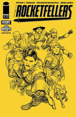 The Rocketfellers #1 Second Printing (Image Comics 2024) Bagged & Boarded