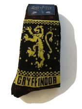 Harry Potter Socks 2 Pair Gryffindor  Slytherin Hard To Find WB HYP Size 6-12