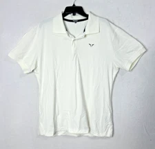 SquatWolf Men's XXL  White Stretch Short Sleeve Core Performance Polo