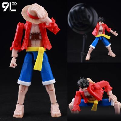 One Piece Luffy Zoro Ace T13 Action Figures Movable Anime Dummy
